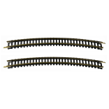 TRILHO CURVO 420 MM DE RAIO X 30 GRAUS LATÃO 2 PEÇAS ESCALA HO 1/87 FRATESCHI FRA 4219